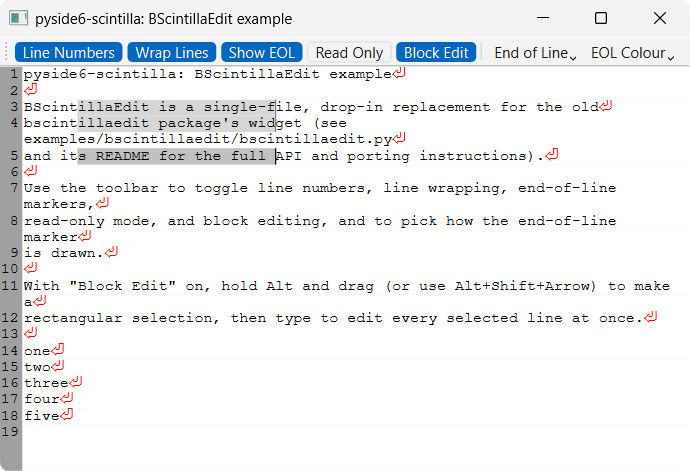 BScintillaEdit example